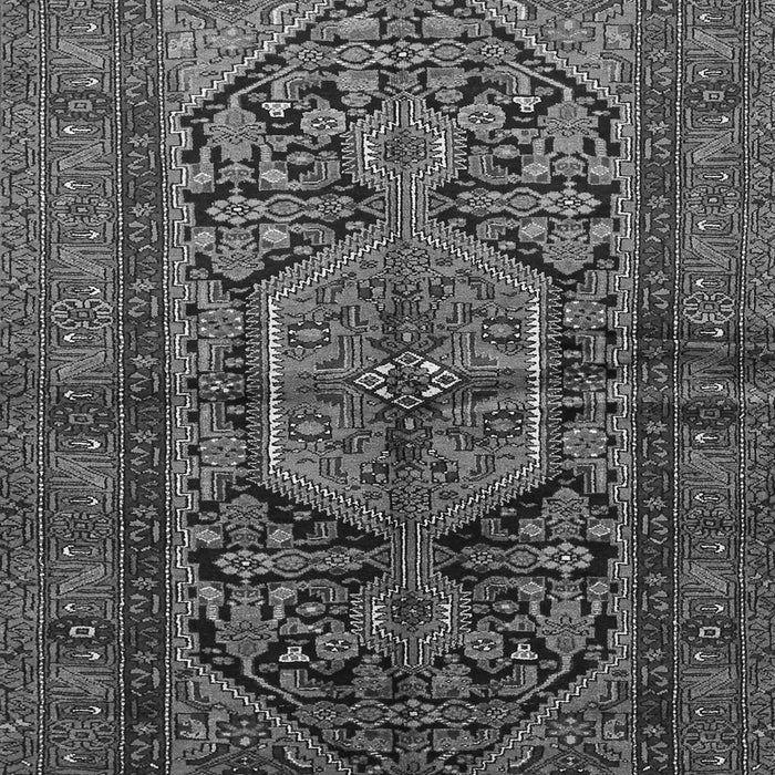 Serging Thickness of Machine Washable Persian Gray Traditional Rug, wshtr614gry