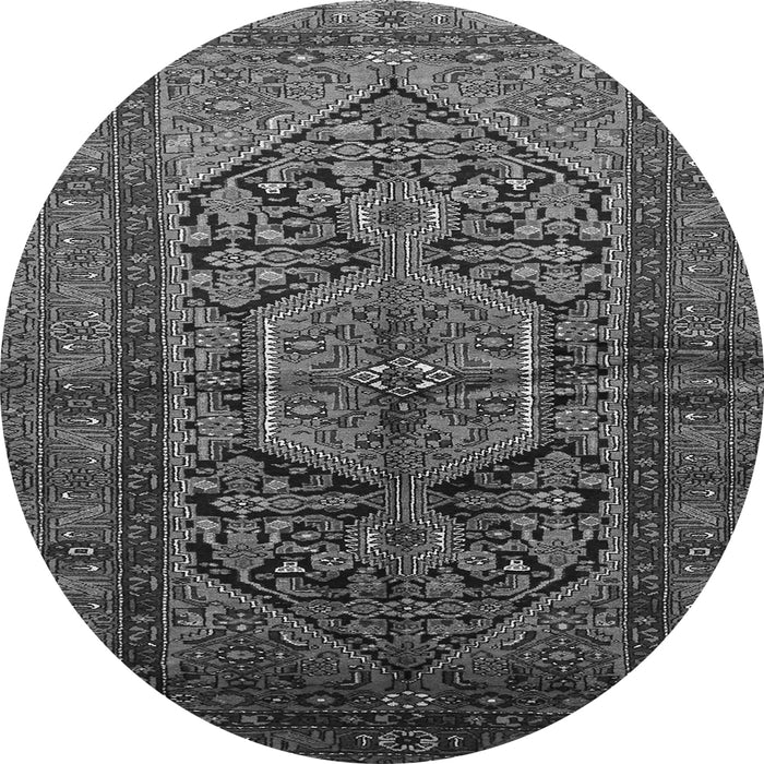 Machine Washable Persian Gray Traditional Rug, wshtr614gry