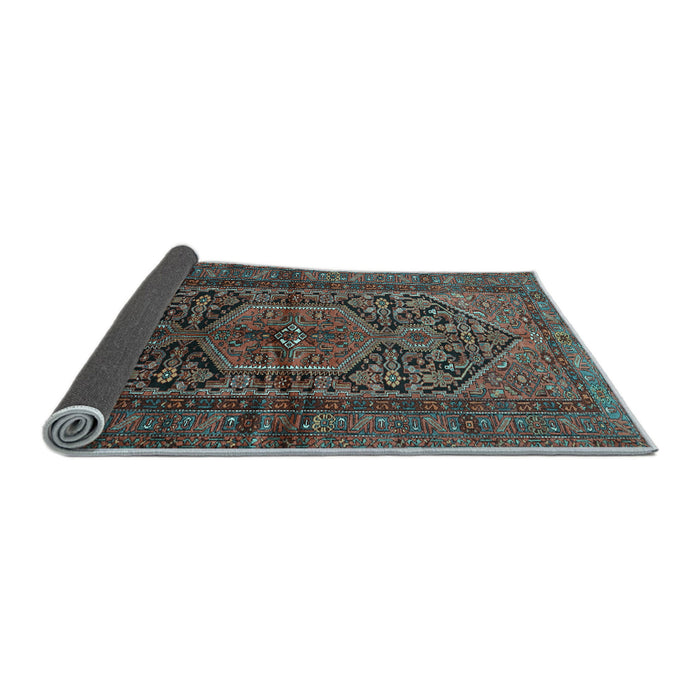 Sideview of Persian Light Blue Traditional Rug, tr614lblu