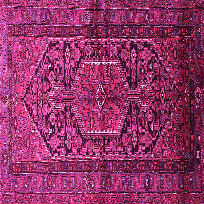 Square Persian Pink Traditional Rug, tr614pnk