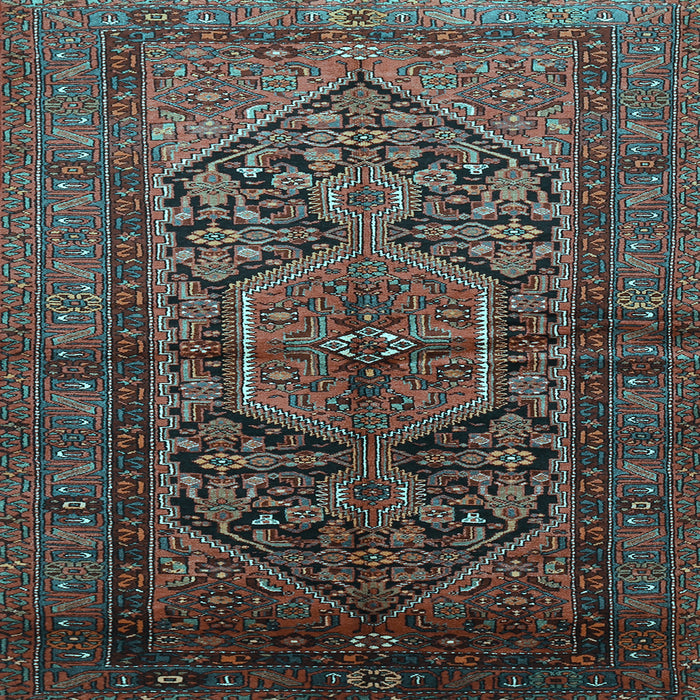 Square Persian Light Blue Traditional Rug, tr614lblu