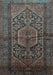 Machine Washable Persian Light Blue Traditional Rug, wshtr614lblu