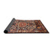 Sideview of Traditional Light Copper Gold Animal Rug, tr615