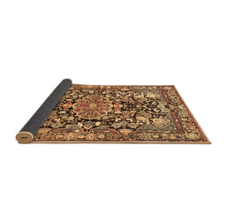 Sideview of Animal Brown Traditional Rug, tr615brn