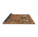 Sideview of Animal Brown Traditional Rug, tr615brn