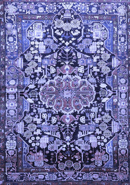 Animal Blue Traditional Rug, tr615blu