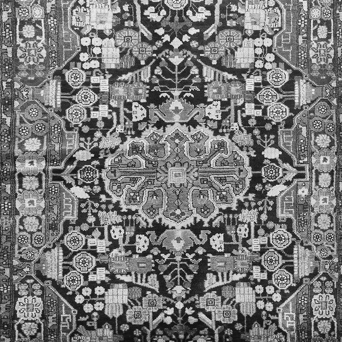 Serging Thickness of Machine Washable Animal Gray Traditional Rug, wshtr615gry