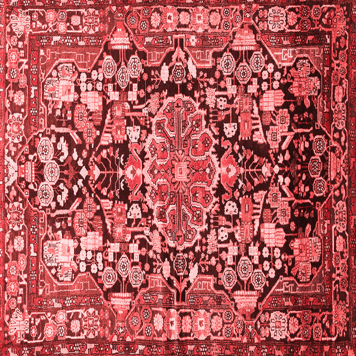 Machine Washable Animal Red Traditional Rug, wshtr615red