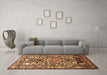 Machine Washable Animal Brown Traditional Rug in a Living Room,, wshtr615brn