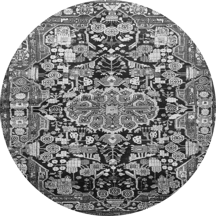 Square Animal Gray Traditional Rug, tr615gry