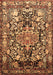 Animal Brown Traditional Rug, tr615brn