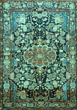 Animal Turquoise Traditional Rug, tr615turq