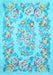 Medallion Light Blue French Rug, tr616lblu