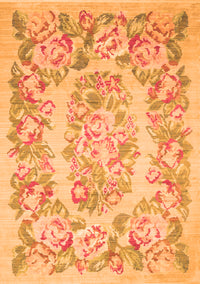 Medallion Orange French Rug, tr616org