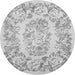 Square Medallion Gray French Rug, tr616gry