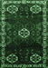 Machine Washable Persian Emerald Green Traditional Area Rugs, wshtr617emgrn