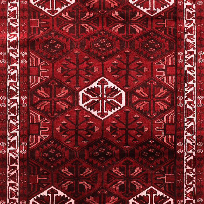Machine Washable Persian Red Traditional Rug, wshtr617red