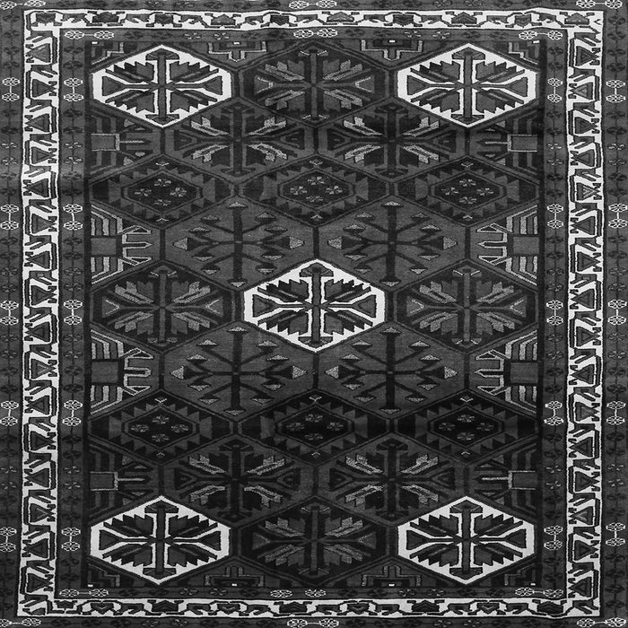 Serging Thickness of Persian Gray Traditional Rug, tr617gry