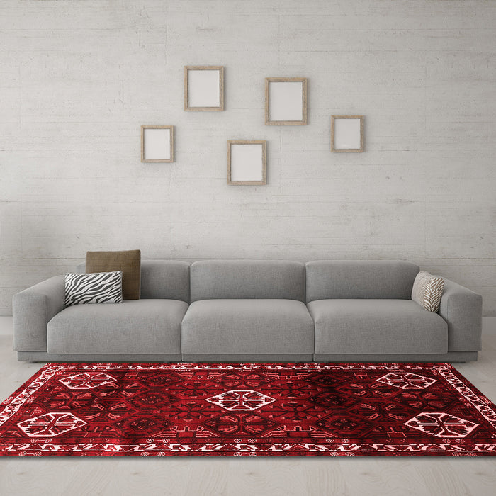 Traditional Red Washable Rugs