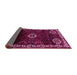 Sideview of Persian Pink Traditional Rug, tr617pnk