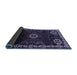 Sideview of Persian Blue Traditional Rug, tr617blu