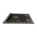 Sideview of Machine Washable Persian Light Blue Traditional Rug, wshtr617lblu