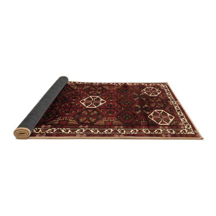 Sideview of Persian Brown Traditional Rug, tr617brn