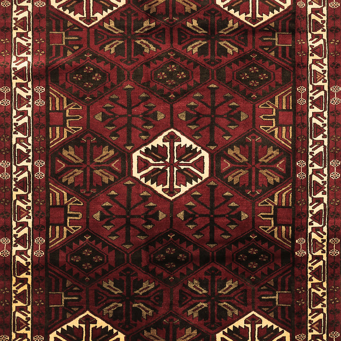 Machine Washable Persian Brown Traditional Rug, wshtr617brn