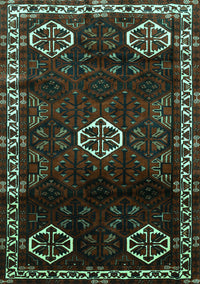 Persian Turquoise Traditional Rug, tr617turq