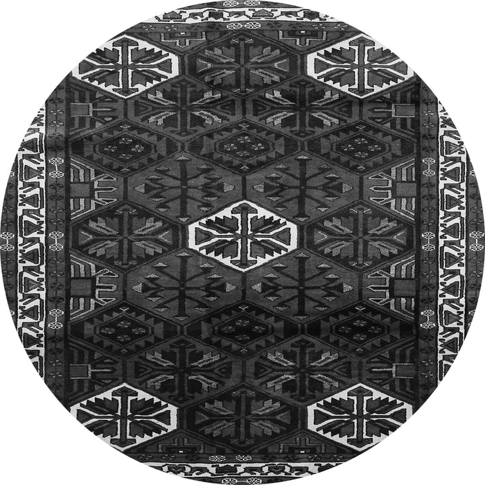 Machine Washable Persian Gray Traditional Rug, wshtr617gry