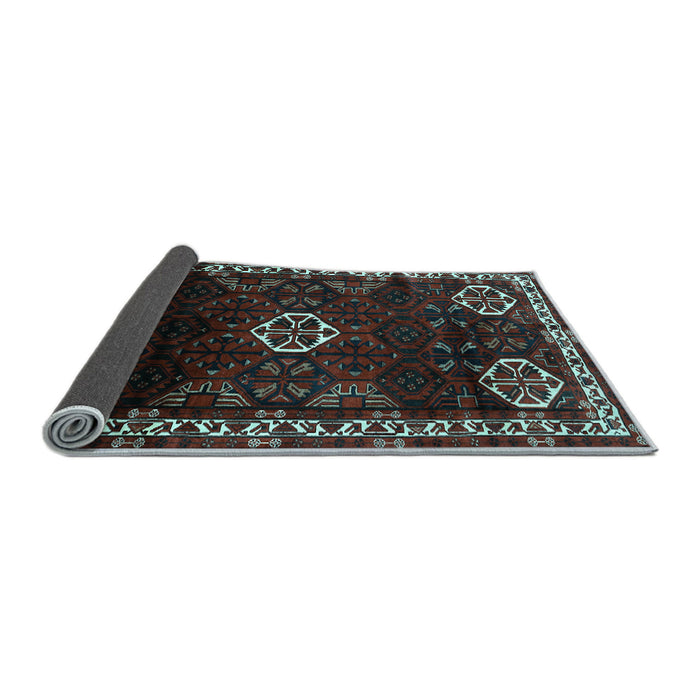 Sideview of Persian Light Blue Traditional Rug, tr617lblu