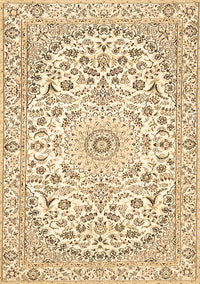 Medallion Brown Traditional Rug, tr618brn