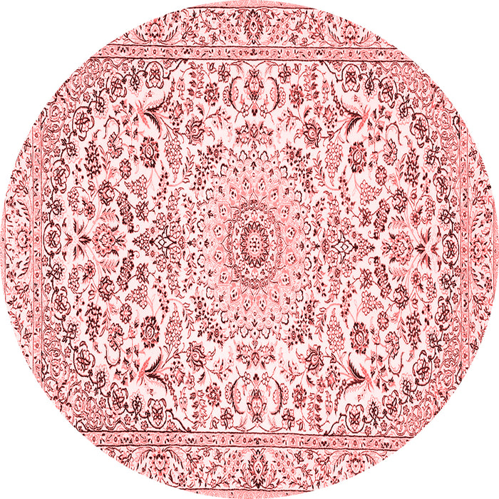 Medallion Red Traditional Rug, tr618red