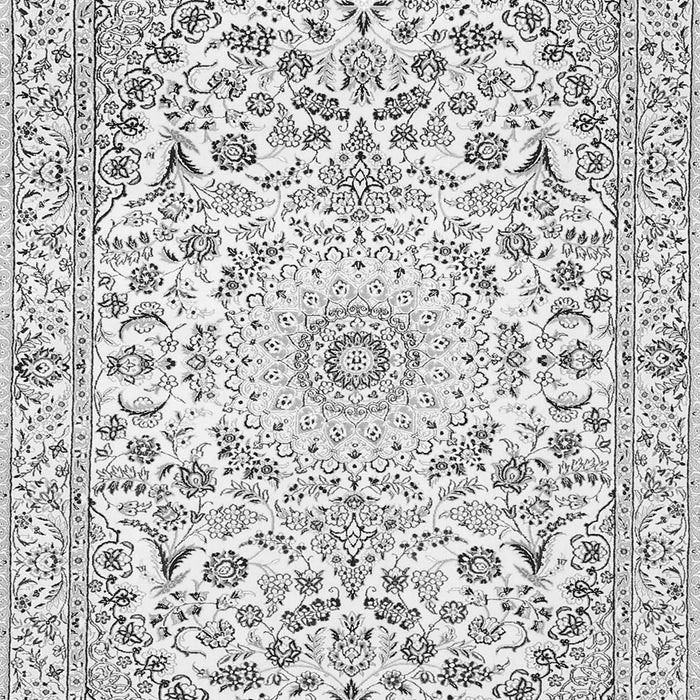 Serging Thickness of Machine Washable Medallion Gray Traditional Rug, wshtr618gry