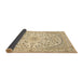 Sideview of Medallion Brown Traditional Rug, tr618brn