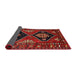 Sideview of Traditional Reddish Brown Persian Rug, tr619