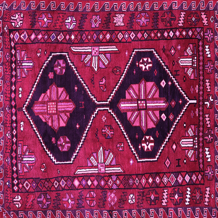 Square Persian Pink Traditional Rug, tr619pnk