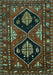 Persian Turquoise Traditional Rug, tr619turq