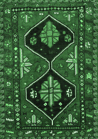 Persian Emerald Green Traditional Rug, tr619emgrn