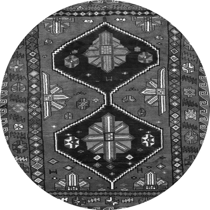 Square Persian Gray Traditional Rug, tr619gry