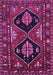 Machine Washable Persian Purple Traditional Area Rugs, wshtr619pur