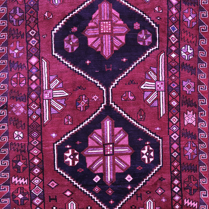 Machine Washable Persian Purple Traditional Area Rugs, wshtr619pur