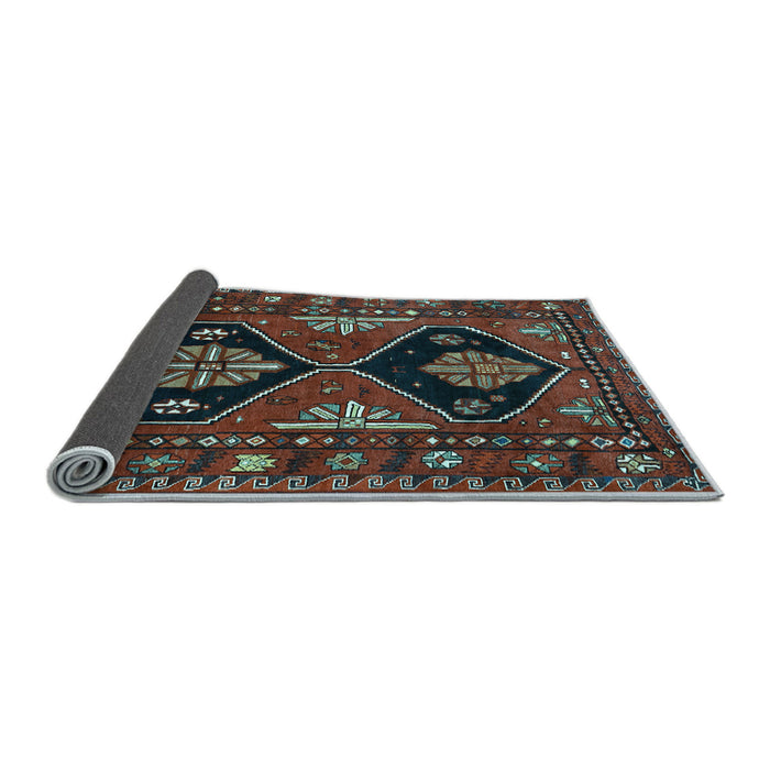 Sideview of Persian Light Blue Traditional Rug, tr619lblu