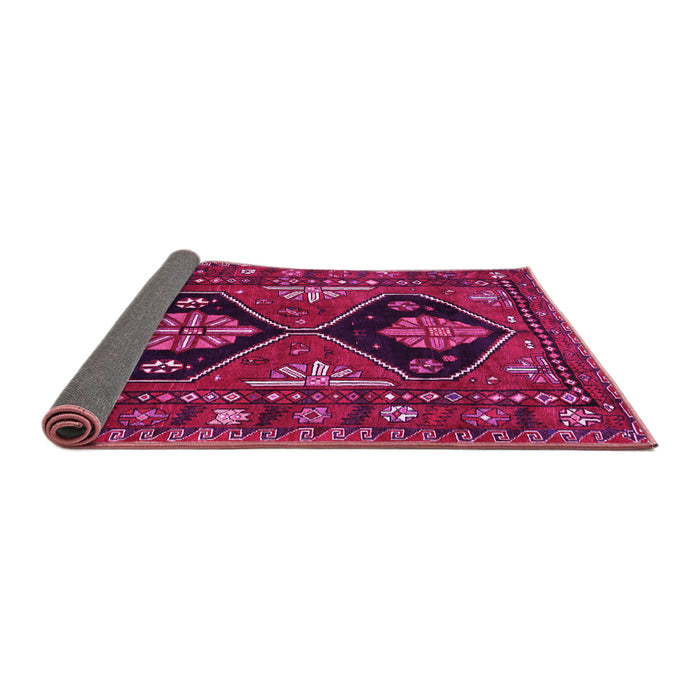 Sideview of Persian Pink Traditional Rug, tr619pnk