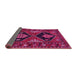 Sideview of Persian Pink Traditional Rug, tr619pnk