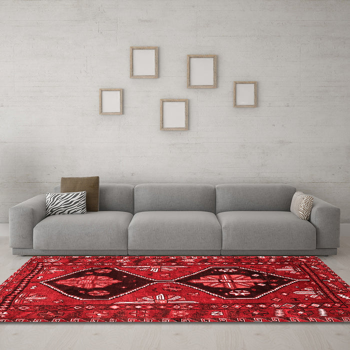Traditional Red Washable Rugs