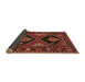 Sideview of Persian Brown Traditional Rug, tr619brn