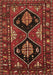 Machine Washable Persian Brown Traditional Rug, wshtr619brn