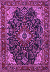 Medallion Purple Traditional Rug, tr61pur