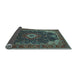 Sideview of Medallion Light Blue Traditional Rug, tr61lblu